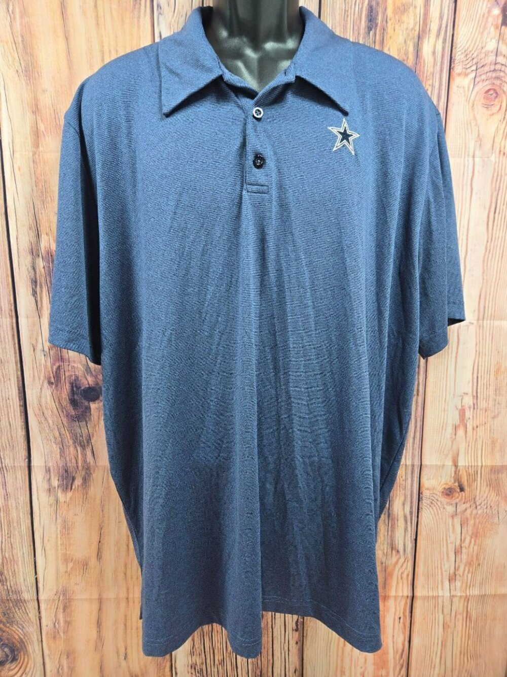 Dallas Cowboys Authentic Mens Blue Polo 2XL